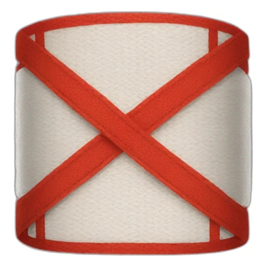 the bandage is red sticker