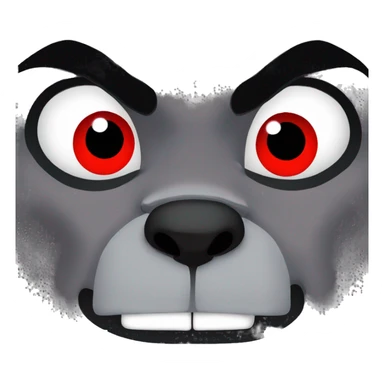 werewolf red eyes sticker