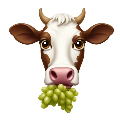 Grapes cow sticker