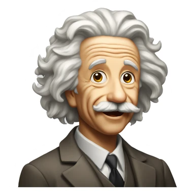 Einstein con la lengua afuera sticker