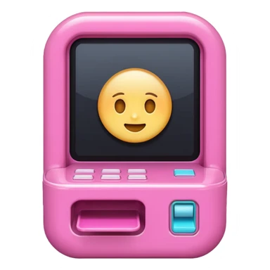 Pink gacha machine sticker