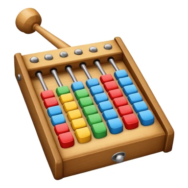 wooden glockenspiel instrument sticker