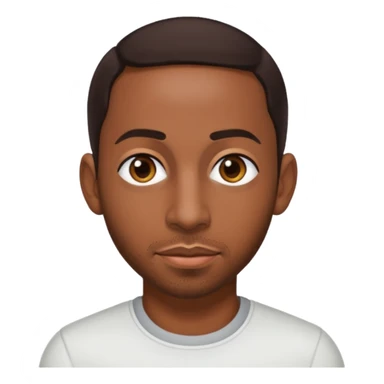 Ludacris with dark brown hair sticker