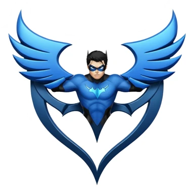 nightwing symbol sticker