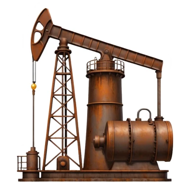 oil pumping station steel  sticker