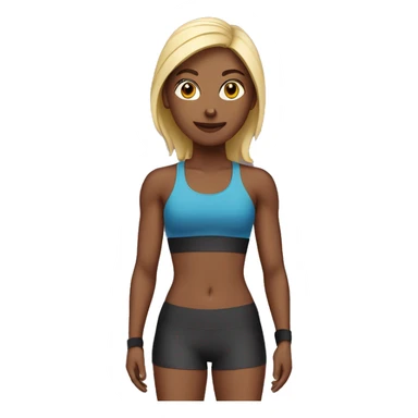 fit gym girl sticker