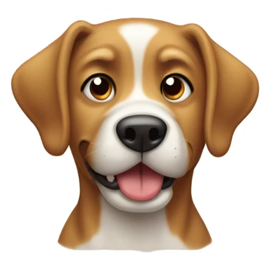 Un perro comiendo  sticker