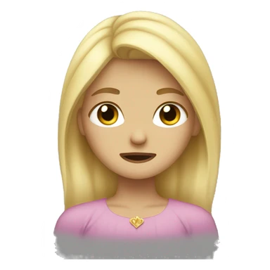 Blonde princess crying  sticker