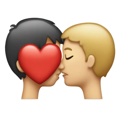 kiss with heart sign emoji sticker