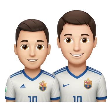 Cr7 con messi sticker