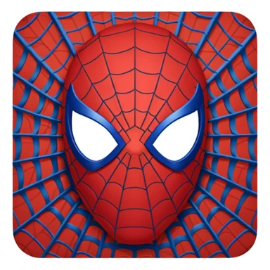 Spider man mask sticker