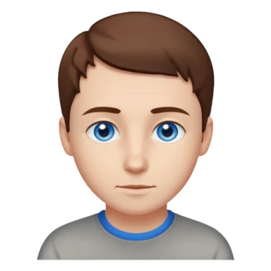 Elmer Back (b.1981) with blue eyes sticker