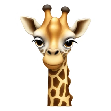 Giraffes wearing a hoodie  sticker