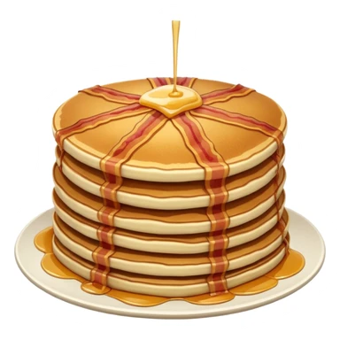pancakes with meat sticker