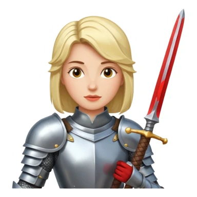 women knight sticker