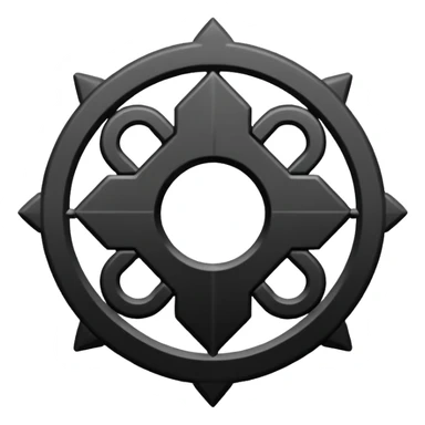 monochrome chakana symbol, minimal, no color sticker