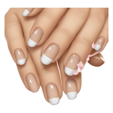 french tip nails sticker