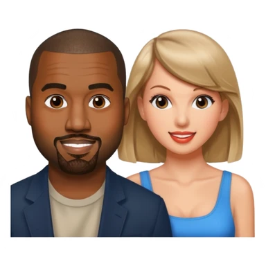 Kanye west with Taylor Swift sticker