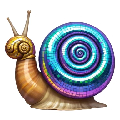 Disco snail sticker