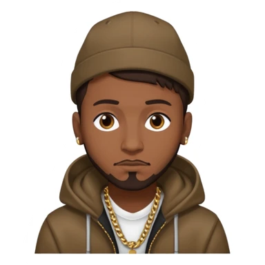 Jezzy, Rapper dark brown hair sticker