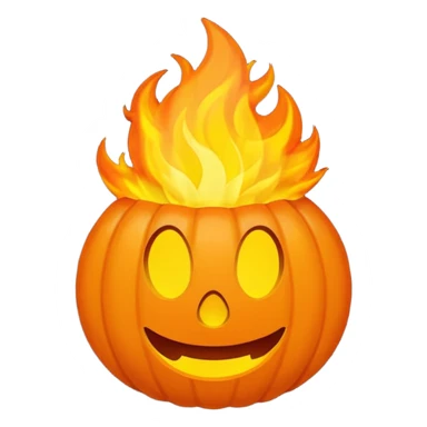 el simbolo de fuego como dibujito animado que tenga en la mano un telefono sticker