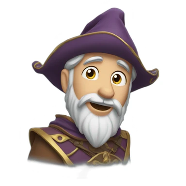 merlin l'enchanteur qui chante sticker