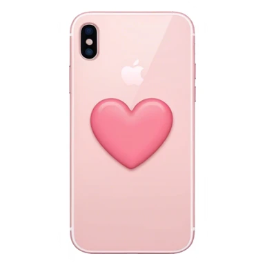 pastel pink iphone heart sticker