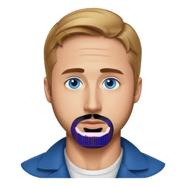 Ryan Gosling with blue eyes sticker