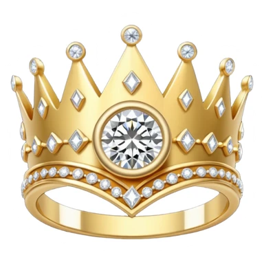 Aesthetic Engagement ring like crown sticker