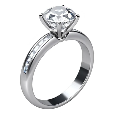 glitter white diamond married ring sticker