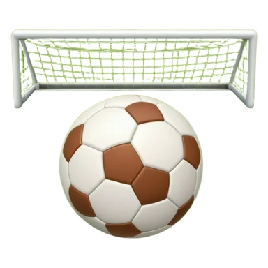 Europian Football. A football resting on the grass of a soccer field, with goalposts and field markings in the background. The scene highlights the ball's position at the center of the action, emphasizing the competitive atmosphere and readiness for play. sticker