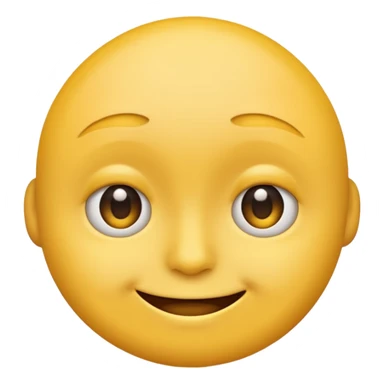awkward forced Half smile smirk yellow circle face emoji sticker