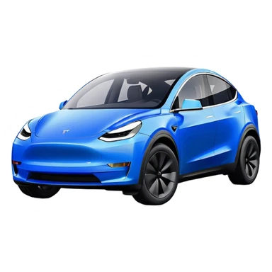 Tesla Model Y - Tesla (Model Year: 2022) (Iconic colour: Blue) sticker