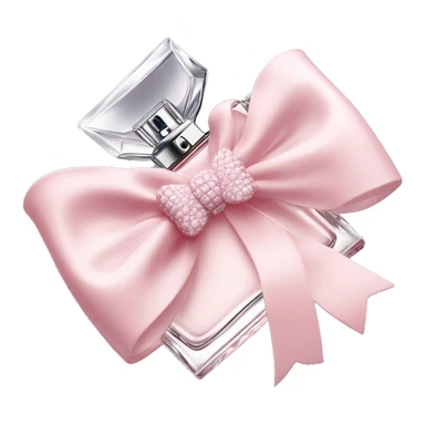 Light pink Miss Dior perfume with bow sticker