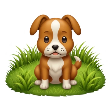 Dog pooping sticker