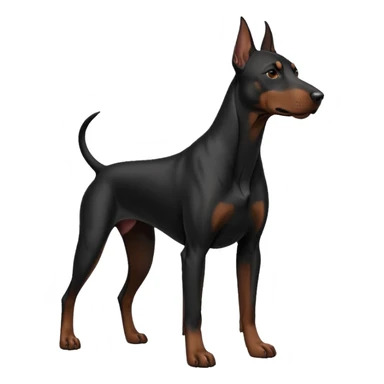 black doberman Y3 sticker