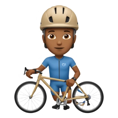 City Cyclist black man sticker