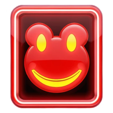  a rectangular neon sign that says RAID sticker