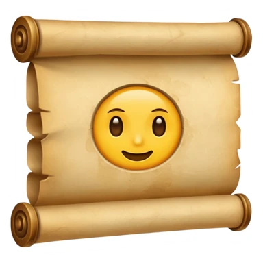 old parchment scroll sticker