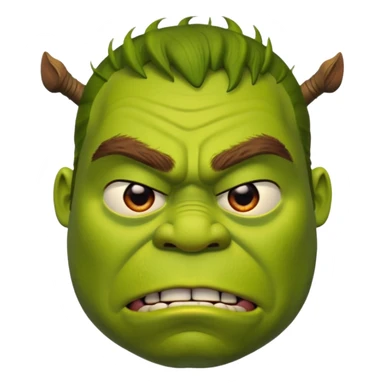 шрек злиться sticker