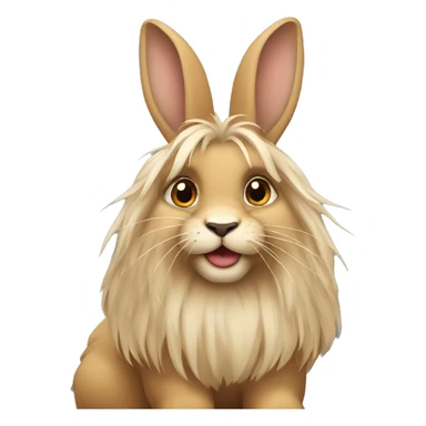 Lionhead bunny sticker