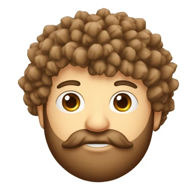 vecchio uomo con barba e corona di foglie  sticker