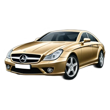 Mercedes CLS w219 gold sticker
