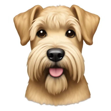 Wheaten terrier with standard breed show cut sticker