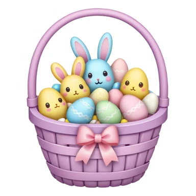 peeps marshmallow easter candy basket kawaii chocolate bunny jelly bean eggs sticker