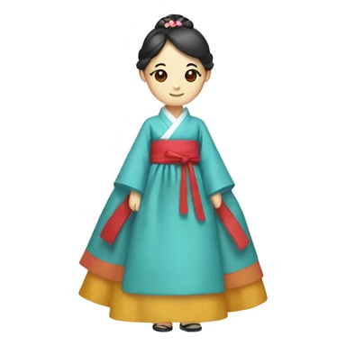 Hanbok dress sticker