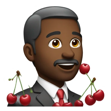 Sunday with cherries  sticker