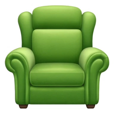 green comfy armchair sticker
