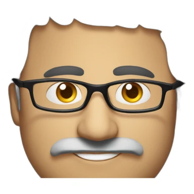 Omid djalili comedian and actor with glasses sticker