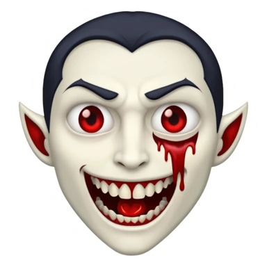 Vampiro pegando fogo sticker